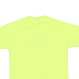 Mens Yellow Graphic T-Shirt M Short Sleeve Crew Neck Casual Sporty