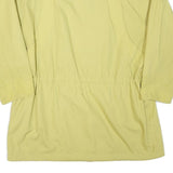 Womens Yellow Polyester Blend Plain Button Jacket UK 18 Casual Lightweight
