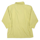 Womens Yellow Polyester Blend Plain Button Jacket UK 18 Casual Lightweight
