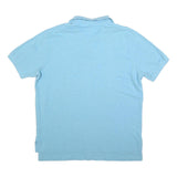 POLO RALPH LAUREN Mens Light Blue Short Sleeve Plain XL Classic Fit Cotton Blend
