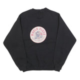 TULTEX Mens Black Cotton Blend Crew Neck M World Class Racing Sweatshirt