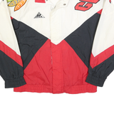 APEX ONE Mens Red Black & White Chicago Jacket M Polyester Zip Colourblock NHL