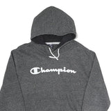 CHAMPION Mens Grey Hoodie M Cotton Blend Pullover Drawstring Hooded Sweatshirt