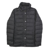 TOMMY HILFIGER Womens Black Quilted Jacket XS Polyester Zip Puffer Coat Winter