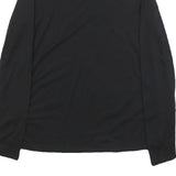 DKNY Womens Black Modern Long Sleeve Crew Neck T-Shirt M Cotton Blend