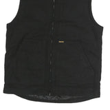 BRAHMA Mens Black Cotton Classic Zip Jacket M Plain Casual Durable Workwear