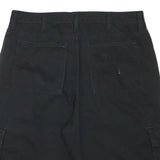 WRANGLER Mens Black Cargo Shorts XL W36 Cotton Blend Casual Pockets