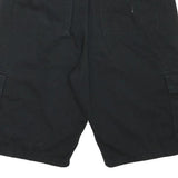 WRANGLER Mens Black Cargo Shorts XL W36 Cotton Blend Casual Pockets
