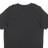 PUMA Mens Black S T-Shirt Short Sleeve Crew Neck Cotton Blend Logo Graphic