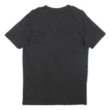 PUMA Mens Black S T-Shirt Short Sleeve Crew Neck Cotton Blend Logo Graphic