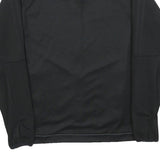 ADIDAS Mens Black Track Jacket M Polyester Zip Athletic Sportswear Activewear