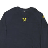 ADIDAS Mens Navy Blue Sweatshirt L Cotton Blend Crew Neck Pullover