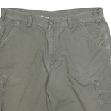CARHARTT Mens Cargo Shorts Green XL W38 Cotton Blend Workwear Durable