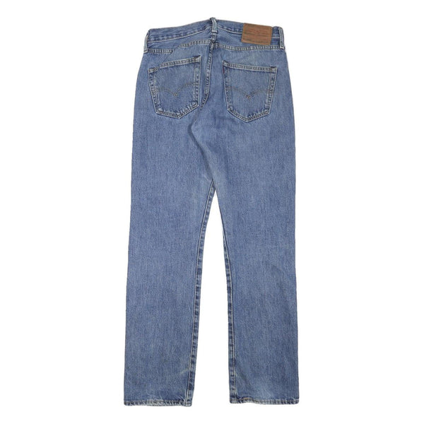 LEVI'S 501 Mens Jeans Blue Regular Straight Denim Medium W29 L30 Button Closure