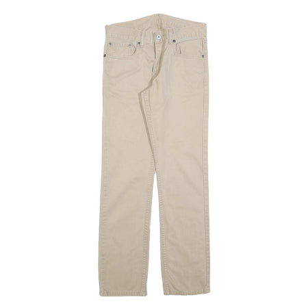 LEVI'S Boys Cotton Blend Beige Slim Tapered Trousers W29 L29 Casual Everyday