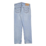 LEVI'S 501 Mens Jeans Blue Regular Straight Denim Light W34 L32 Classic Button