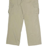 DICKIES Mens Regular Fit Beige Cargo Cotton Blend Trousers W30 L30 Zip Pocket