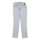 CAPPOPERA Womens Slim Blue Denim Slim Jeans W26 L28 Side Stitch Detail