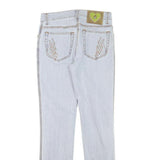 CAPPOPERA Womens Slim Blue Denim Slim Jeans W26 L28 Side Stitch Detail