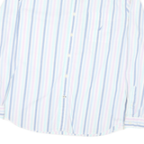 NAUTICA Mens Blue & Pink Striped Cotton Blend Shirt XL Classic Fit Button-Down