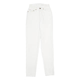 LEVI'S 512 TAPERED Womens Jeans White Slim Tapered Denim W22 L32 Classic Zip