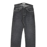 GUESS Womens Regular Fit Straight Leg Denim Dark Wash Jeans W28 L33 Zip Closure