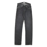 GUESS Womens Regular Fit Straight Leg Denim Dark Wash Jeans W28 L33 Zip Closure