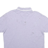 TOMMY HILFIGER Mens Light Purple Polo Shirt Short Sleeve Cotton L Casual Top