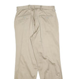 DOCKERS Mens Cotton Blend Beige Regular Straight Trousers W30 L30 Casual Smart