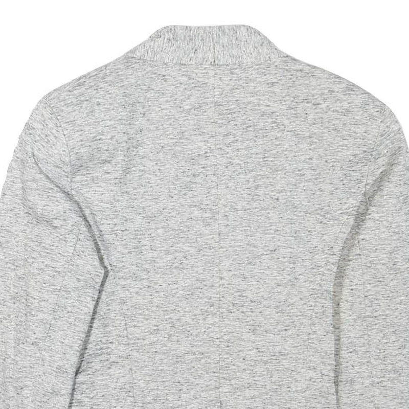 Womens Grey Classic Jacket XS Polyester Blend Plain Stylish Lightweight