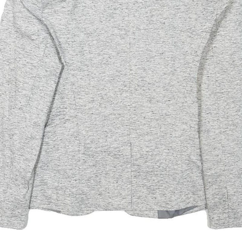 Womens Grey Classic Jacket XS Polyester Blend Plain Stylish Lightweight