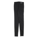 LEVI'S Womens Slim Fit Skinny Black Denim Cotton Blend Jeans W25 L32 Stylish Zip