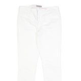 TOMMY HILFIGER Womens Slim White Denim Jeans W30 L29 Classic Zip Pocket