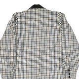 WOOLMARK Womens Black & White Houndstooth Wool Button Jacket M Woven Classic