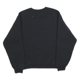 RUSSELL ATHLETIC Mens Black Omaha Grandparent Crew Neck S Cotton Sweatshirt