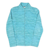 DECATHLON Womens Blue Polyester Blend Zip Jacket S Athletic Outdoor Casual