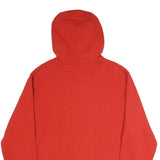NIKE Mens Red Pullover Hoodie L Cotton Casual Sportswear