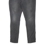 LEVI'S Womens Slim Black Denim Jeans Zip W37 L31 Stylish Casual