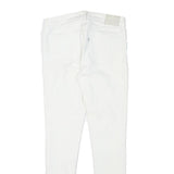 LEVI'S Womens White Slim Skinny Denim Jeans Cotton Blend Zip W26 L28