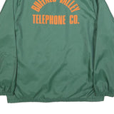 MVP Mens Green Synthetic Button Jacket L Plain Lightweight Workwear