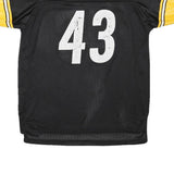 REEBOK Mens Black & Yellow Pittsburgh Steelers NFL Football Shirt XL Short