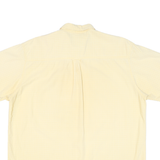 LEVI'S Mens Yellow Cotton Blend Shirt XL Button-Down Collar Casual Summer