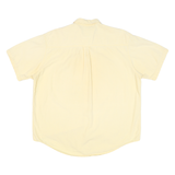 LEVI'S Mens Yellow Cotton Blend Shirt XL Button-Down Collar Casual Summer
