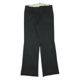 TOMMY HILFIGER Womens Cotton Blend Black Regular Fit Straight Leg Trousers W32
