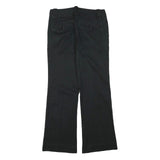 TOMMY HILFIGER Womens Cotton Blend Black Regular Fit Straight Leg Trousers W32