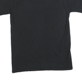 CHAMPION Mens Black Graphic T-Shirt L Short Sleeve Crew Neck Cotton Blend