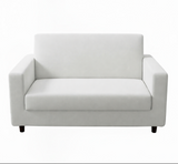 Anyseat 2-Seater Sofa Cover – Plain White Style Slipcover for Living Room Chair Protection