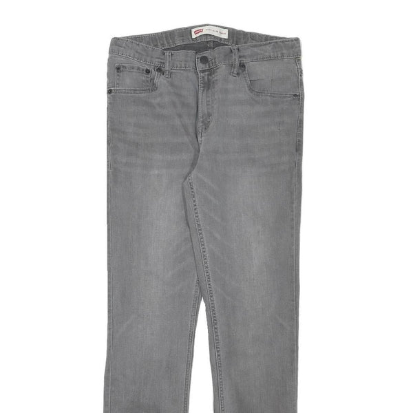 LEVI'S Boys Jeans Grey Slim Skinny Denim Light W30 L30 Stylish Casual