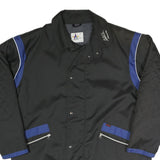ASCL Mens Black & Blue Zip Jacket XL Polyester Blend Outdoor Casual