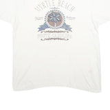 ANVIL Mens White Myrtle Beach South Carolina Graphic T-Shirt XL Short Sleeve